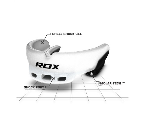 Капа боксерская RDX GEL 3D Elite White