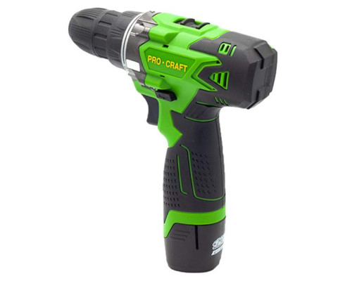 Шуруповерт акумуляторний PRO-CRAFT Industrial РА-12 Li (Металлический корпус редуктора, медная обмотка) (black)