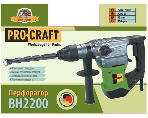 Перфоратор електричний PRO-CRAFT BH- 2200
