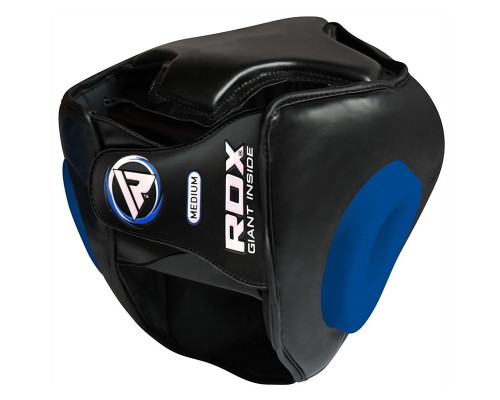Боксерский шлем тренировочный RDX Guard Blue XL
