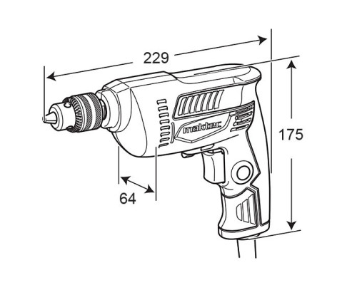 Дрель MAKTEC MT607