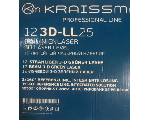 Лазерный уровень kraissmann 12-3d-ll 25