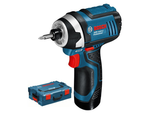Ккумуляторный імпульсний гайковерт Bosch GDR 10,8-LI Professional (2 акк. 2,0 Ач) + L-Boxx