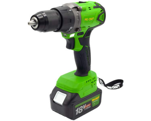 Шуруповерт акумуляторний PRO-CRAFT Industrial РА-18 BL Extra (Металлический корпус редуктора, медная обмотка)