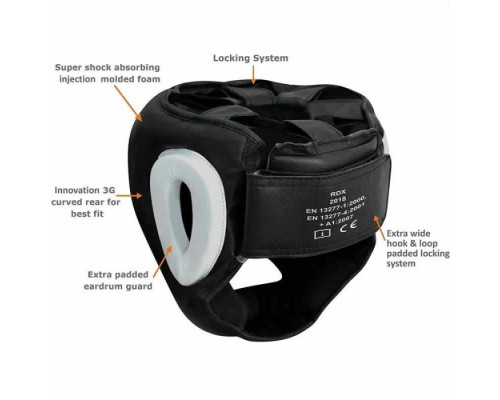 Боксерский шлем с защитой подбородка RDX WB XL