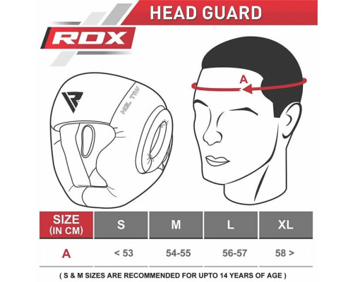 Боксерский шлем с защитой подбородка RDX WB XL