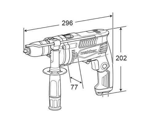 Ударная дрель MAKTEC MT814