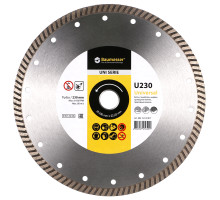 Круг алмазний відрізний Turbo 230x2,3x9x22,23 Baumesser Universal