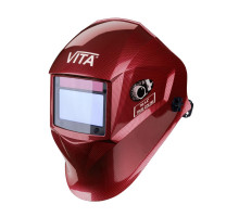 Зварювальна маска VITA TIG 3-A TrueColor (колір металеві стільники червоні)
