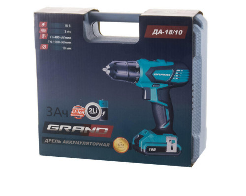 Акумуляторний шуруповерт GRAND ТАК-18/10 Li-ion