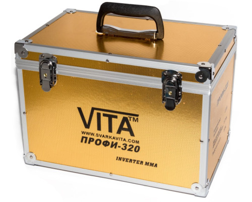 Зварювальний інверторний апарат ММА-320ПРОФИ VITA в металевому кейсі GOLD (SI-0002)