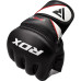 Перчатки ММА RDX Rex Leather Black S