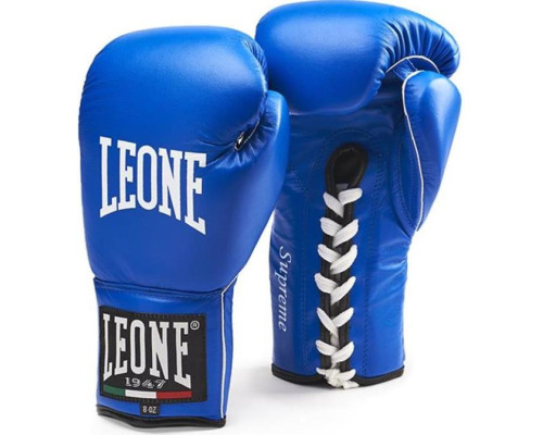 Боксерские перчатки Leone Supreme Blue 8 ун.