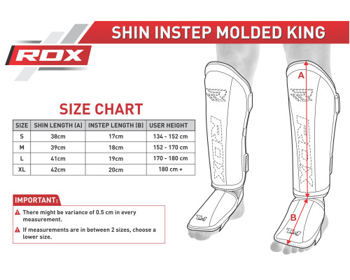 Накладки на ноги, защита голени RDX Molded XL