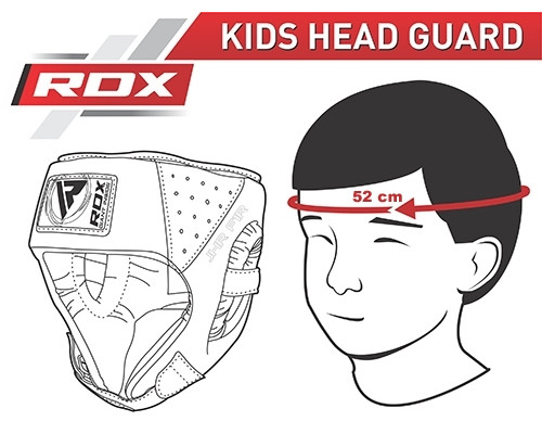 Боксерский шлем детский RDX Red