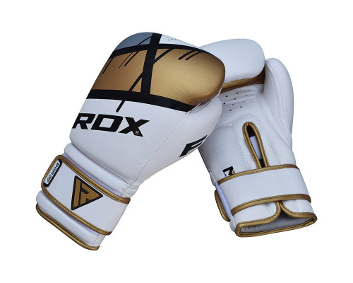 Боксерские перчатки RDX Rex Leather Gold 16 ун.