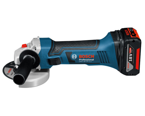 Аккумуляторная угловая шлифовальная машина Bosch GWS 18-125 V-LI Professional (060193A30B)