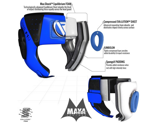 Боксерский шлем детский RDX Blue