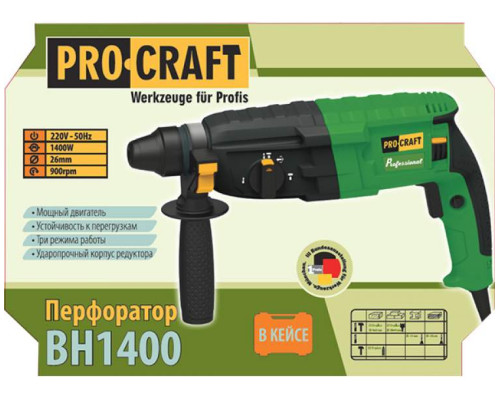 Перфоратор електричний PRO-CRAFT BH-1400 прямой
