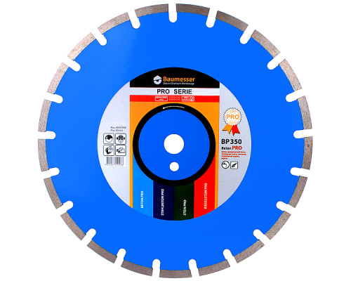 Круг алмазний відрізний 1A1RSS/C1-H 350x3,5/2,5x10x25,4-21 F4 Baumesser Beton PRO