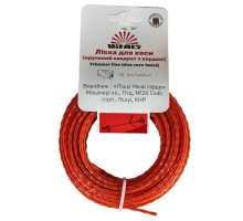 Лісочка для тримерів Vitals (крученный квадрат з кордом) 2.7 mm*15m
