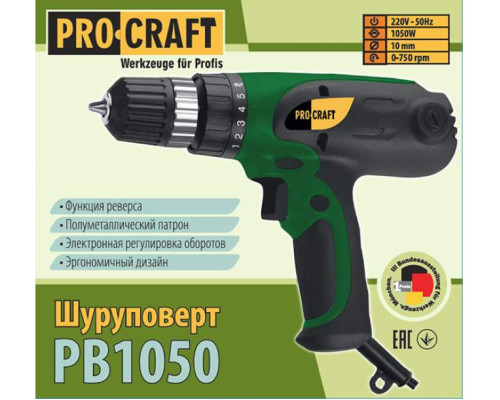 Шурупокрут мережевий PRO-CRAFT PB-1050