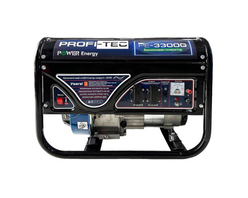 Бензиновый генератор PROFI-TEC PE-3300G (3.3 кВт, ручной стартер)