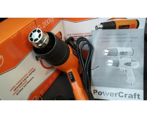 Строительный фен POWERCRAFT HG 2200jb