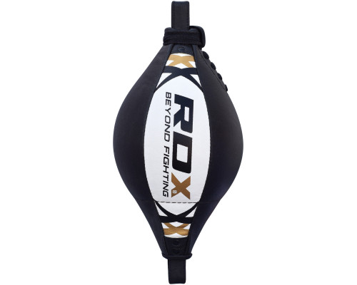 Боксерская груша на растяжке RDX White New с резиновым жгутом