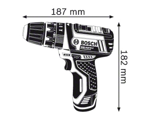Акумуляторний ударний дриль-шуруповерт Bosch GSB10.8-2-LIH Professional (06019B6901)