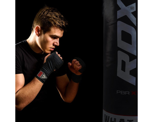 Боксерский мешок RDX Leather Black 1.2 м, 40-50 кг