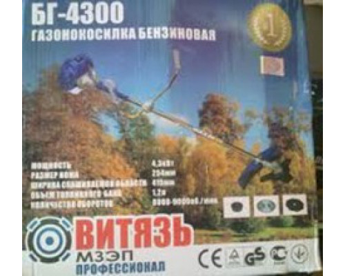 БЕНЗОКОСА ВИТЯЗЬ БГ-4300 3НОЖА+1ЛЕСКА