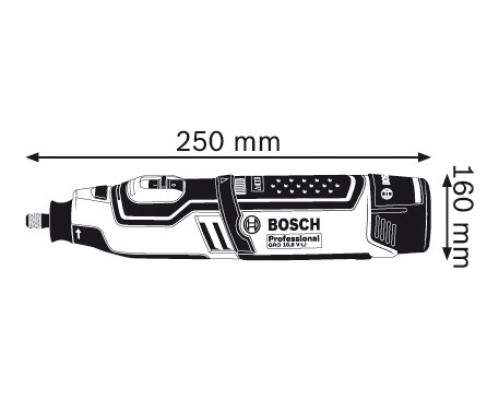 Аккумуляторная бормашина Bosch GRO 10,8 V-LI Professional 06019C5000