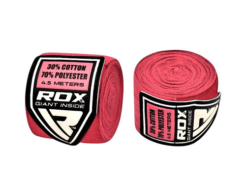 Бинты боксерские RDX Fibra Pink 4.5m