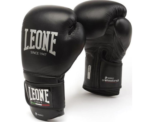 Боксерские перчатки Leone Professional Black 12 ун.