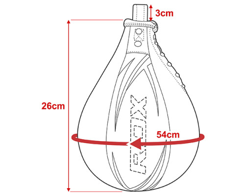 Пневмогруша боксерская RDX Simple White