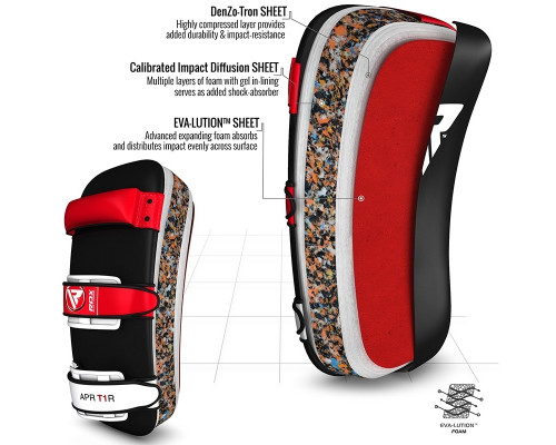 Пады для тайского бокса RDX Red (2шт)