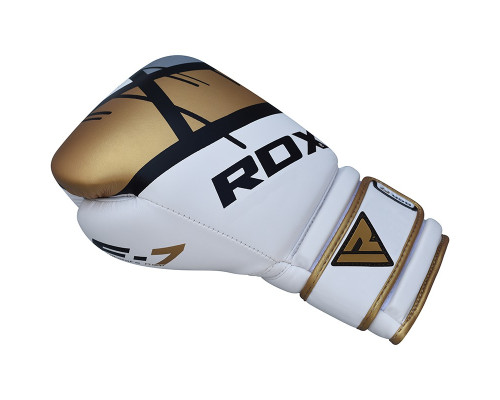 Боксерские перчатки RDX Rex Leather Gold 12 ун.