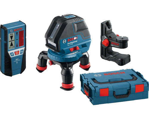 Нівелір лазерний лінійний будівник площин Bosch GLL 3-50 + BM1 + LR2 (0601063803)