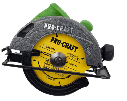 Циркулярна пила PRO-CRAFT KR-2300 (2 диски, блокування редуктора)