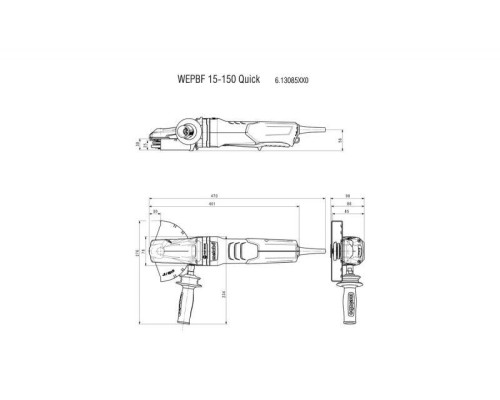 Болгарка Metabo WEPBF 15-150 Quick (613085000)