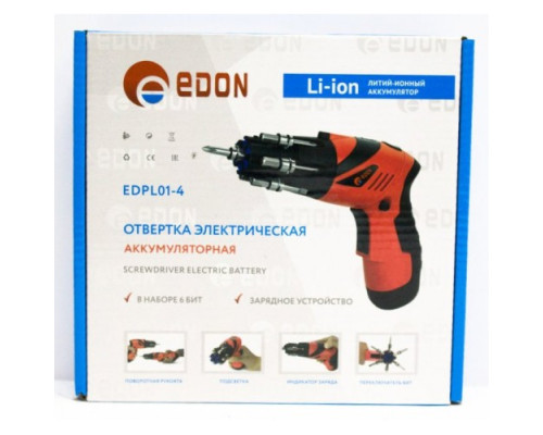 Отвертка аккумуляторная Edon EDRL01-4