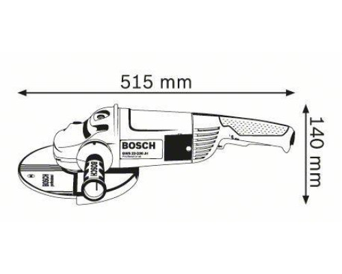Кутова шліфмашина BOSCH GWS 22-230 H Professional (0601882103)