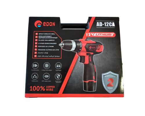 Акумуляторний шуруповерт Edon AD-12CA
