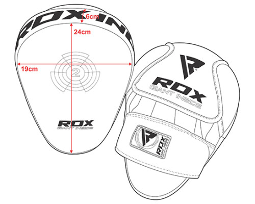 Лапи боксерські RDX Multi Red
