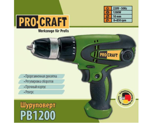 Шурупокрут мережевий PRO-CRAFT PB-1200