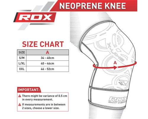 Наколенник спортивный неопреновый RDX S/M (1 шт)