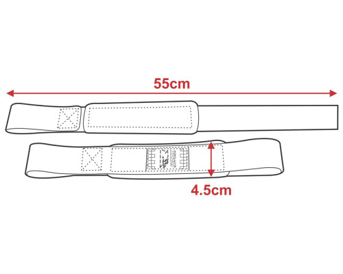 Лямки для тяги RDX Delux Leather