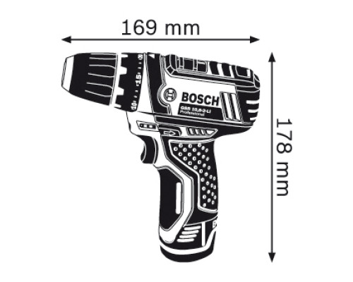 Аккумуляторная дрель-шуруповёрт Bosch GSR 10,8-2-LI (0601868101)