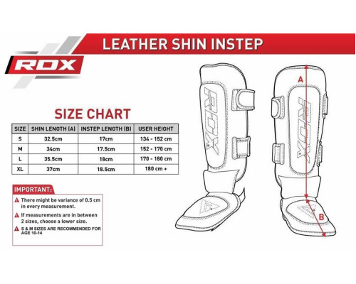 Накладки на ноги, защита голени RDX Leather S